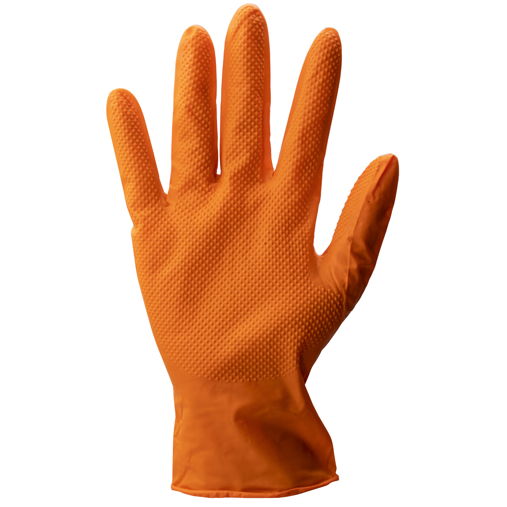 Stronghand® Grip Orange Einweghandschuh puderfrei